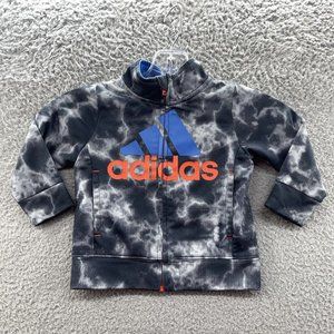Adidas Track Jacket Baby Boys Size 12 Months Gray Full Zip Track Jacket Boys 12M